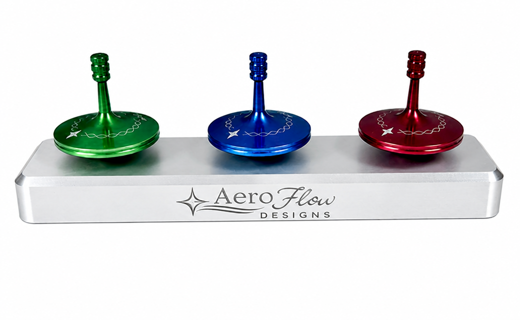 Aero Flow tops in blue, green, and red